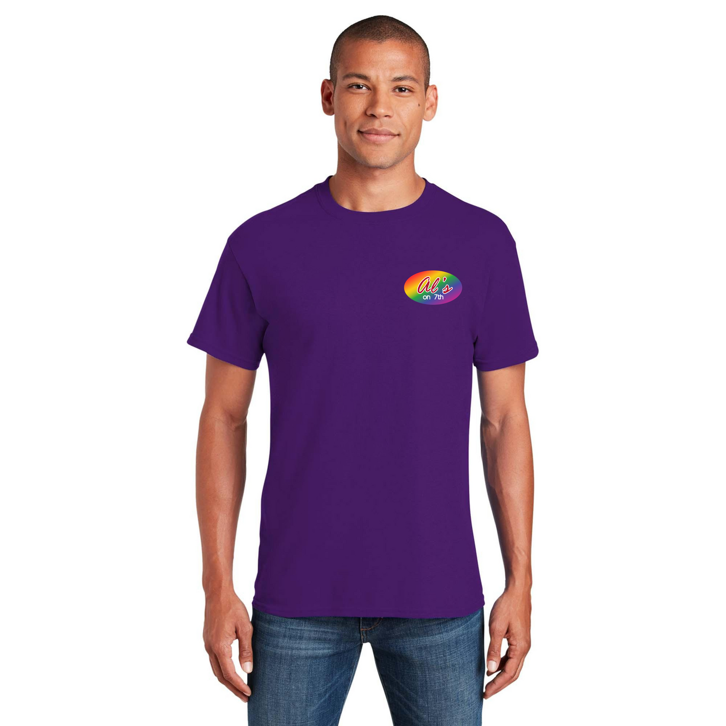 BHAM flag shirt - Back Design w/Al's logo on front