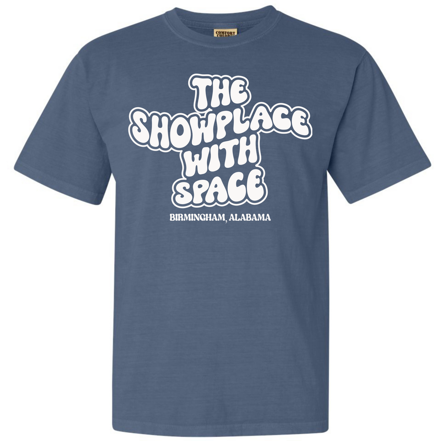 Showplace with Space comfort colors t-shirt - bubble edition