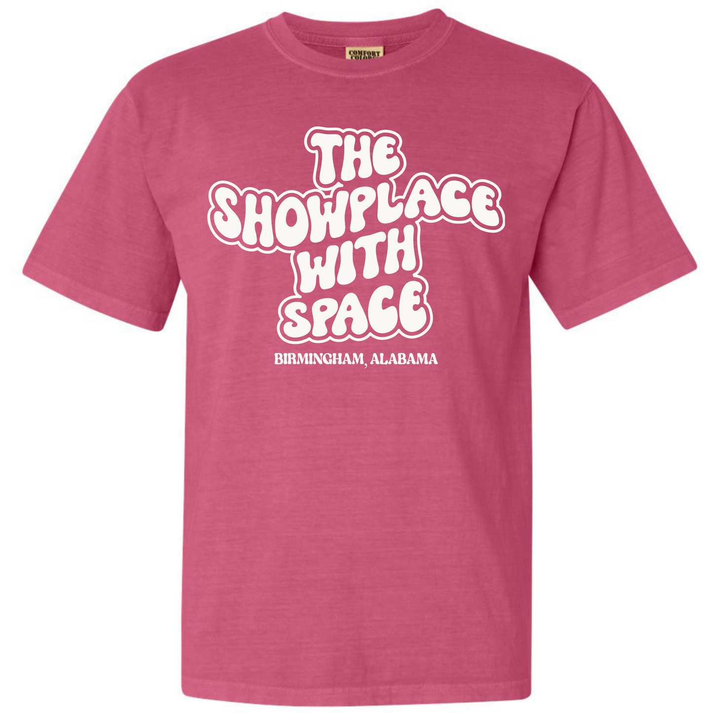 Showplace with Space comfort colors t-shirt - bubble edition
